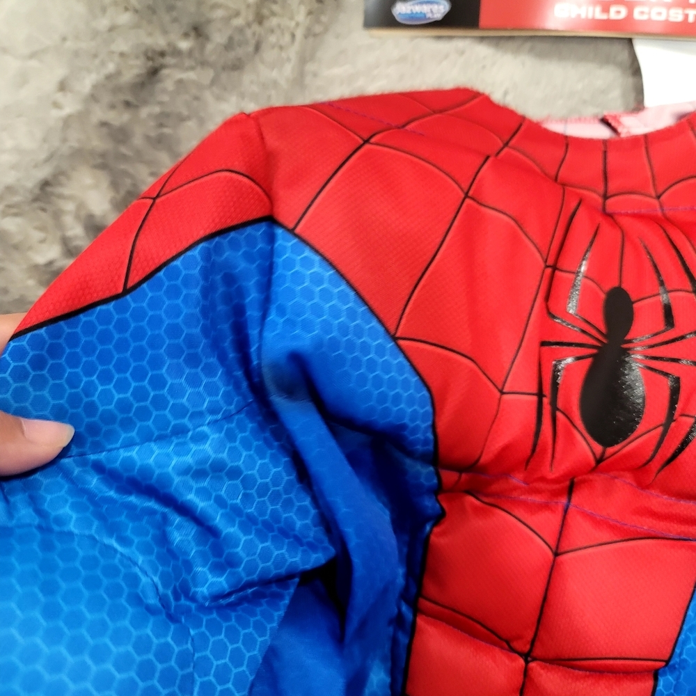 New JAZWARES Marvel Spider-Man Child Costume Suit And Mask Size Large 12-14 - Picture 16 of 16